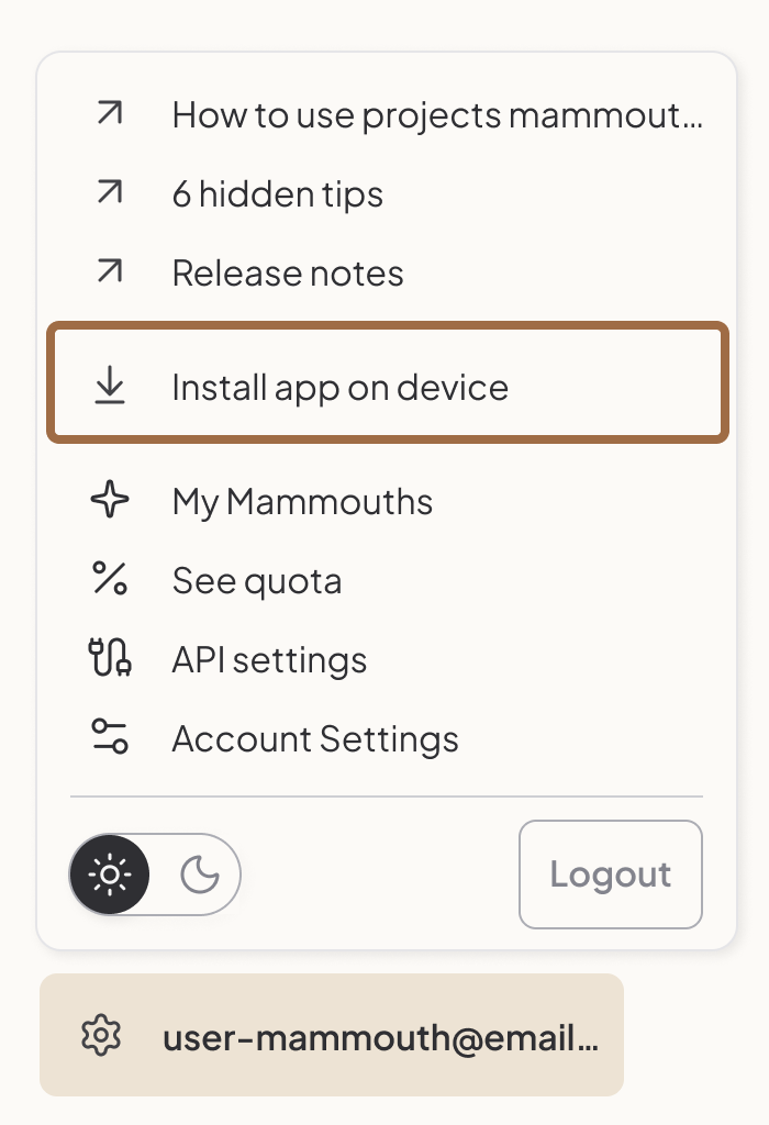 add app on android