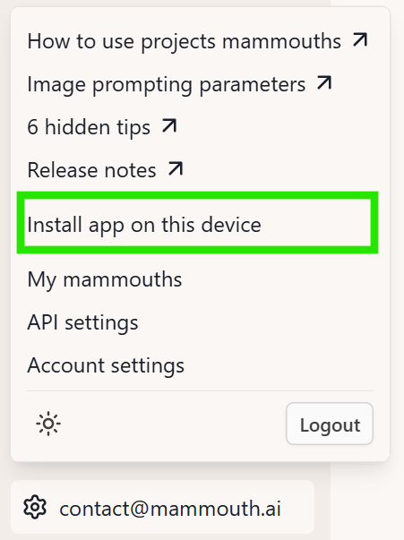 add app on android