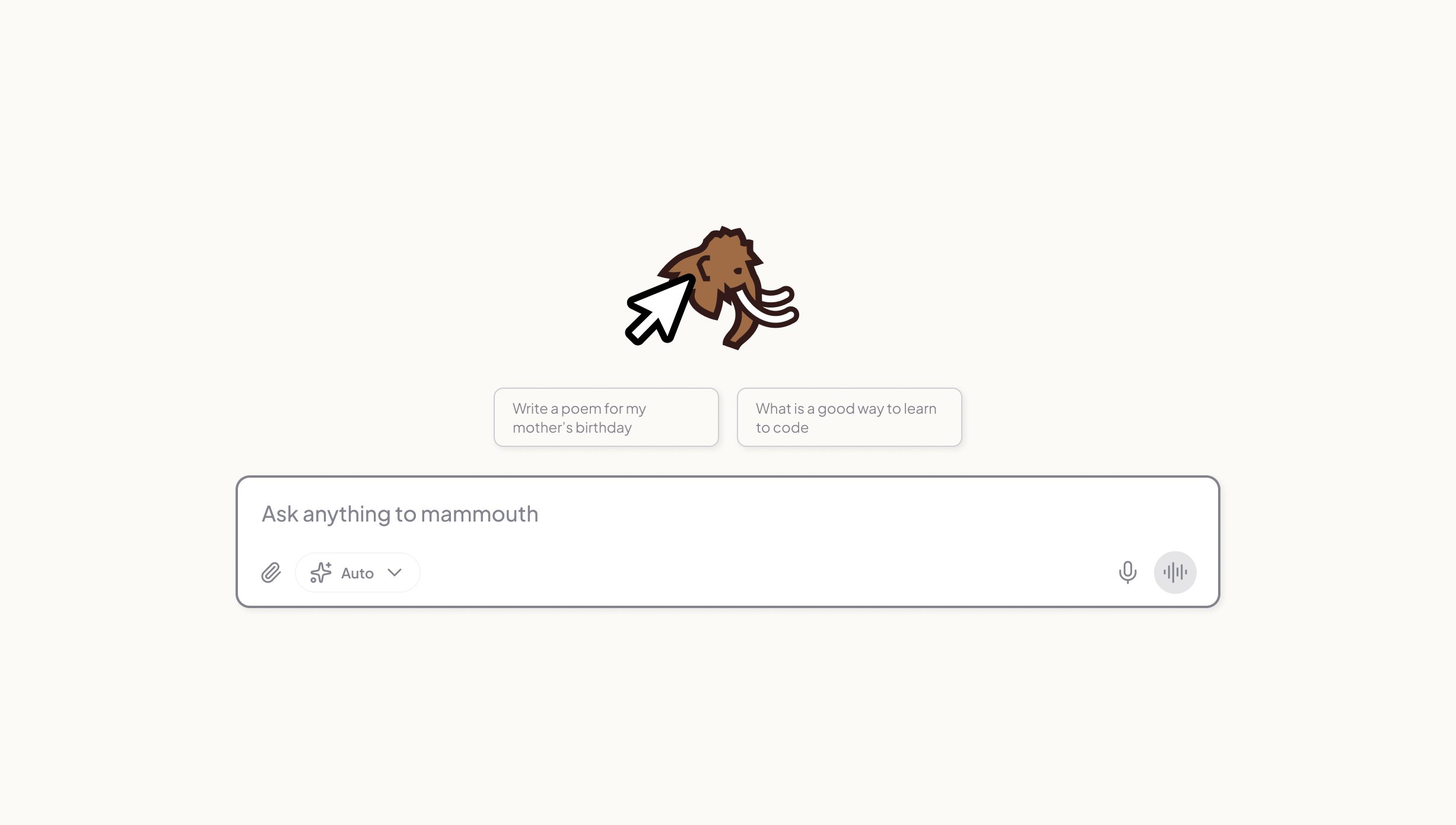 Quick access to custom Mammouths