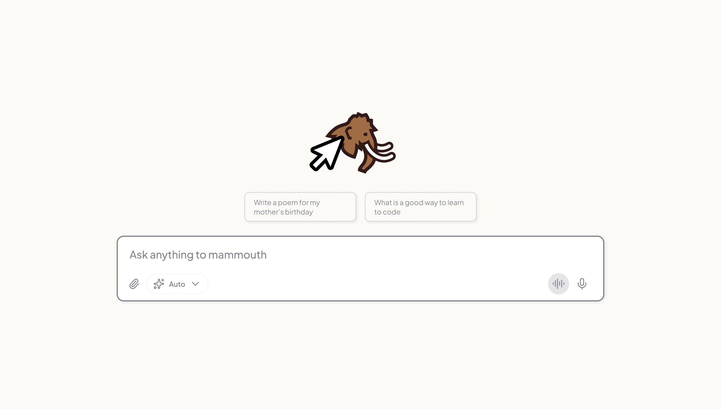 Quick access to custom Mammouths