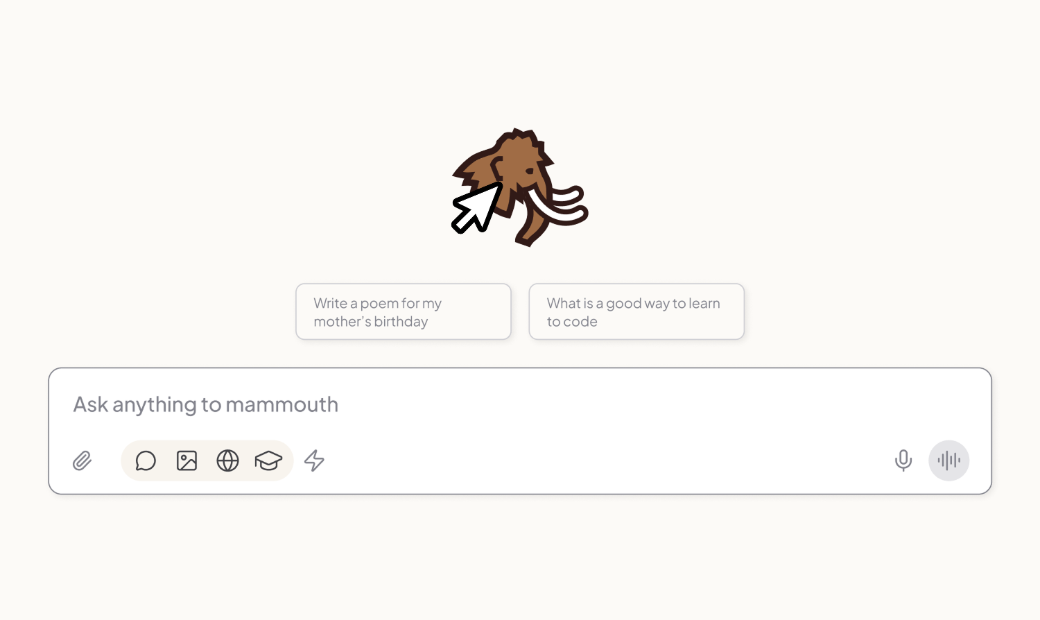 Quick access to custom Mammouths