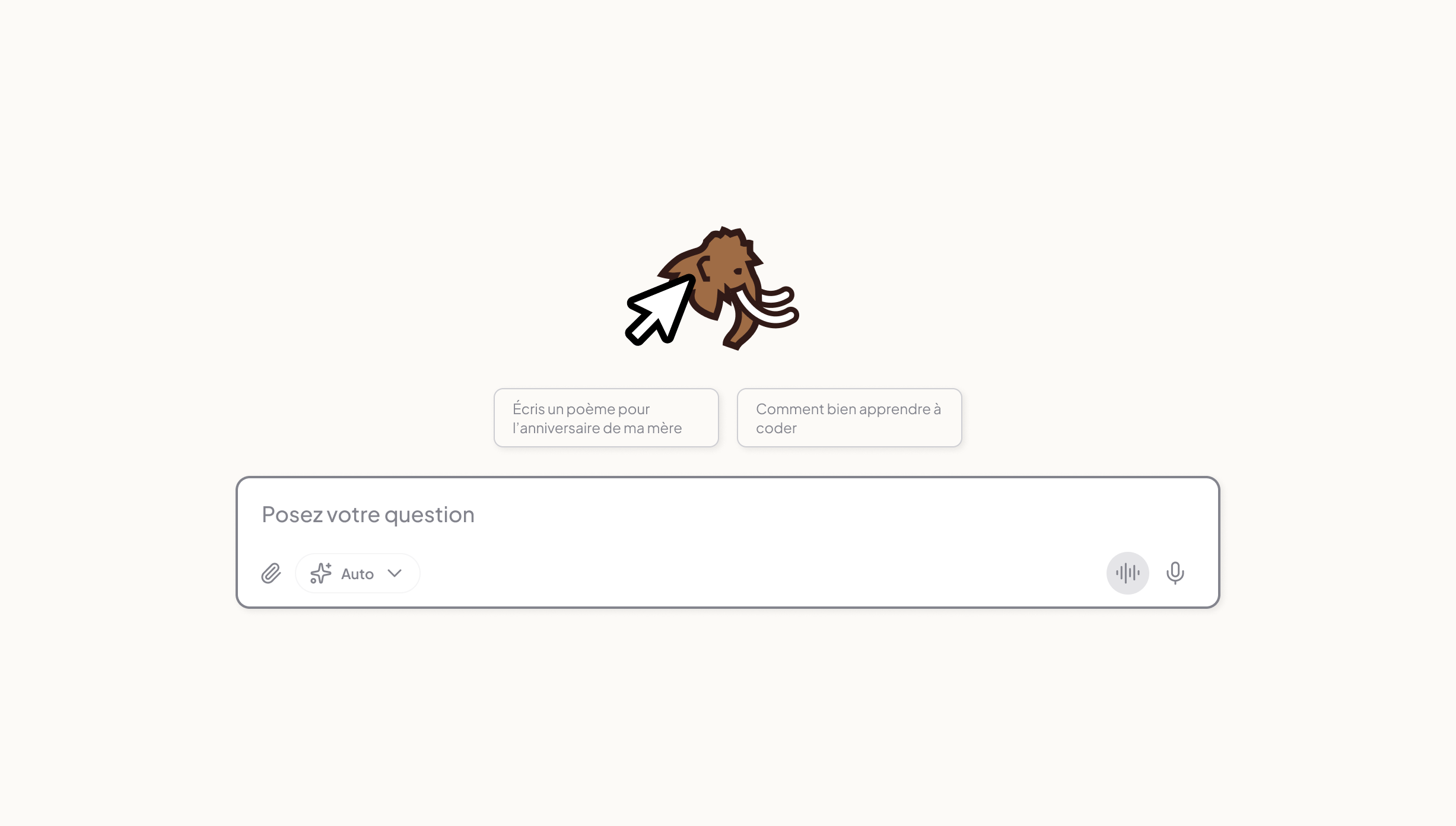 Accès rapide aux Mammouths personnalisés